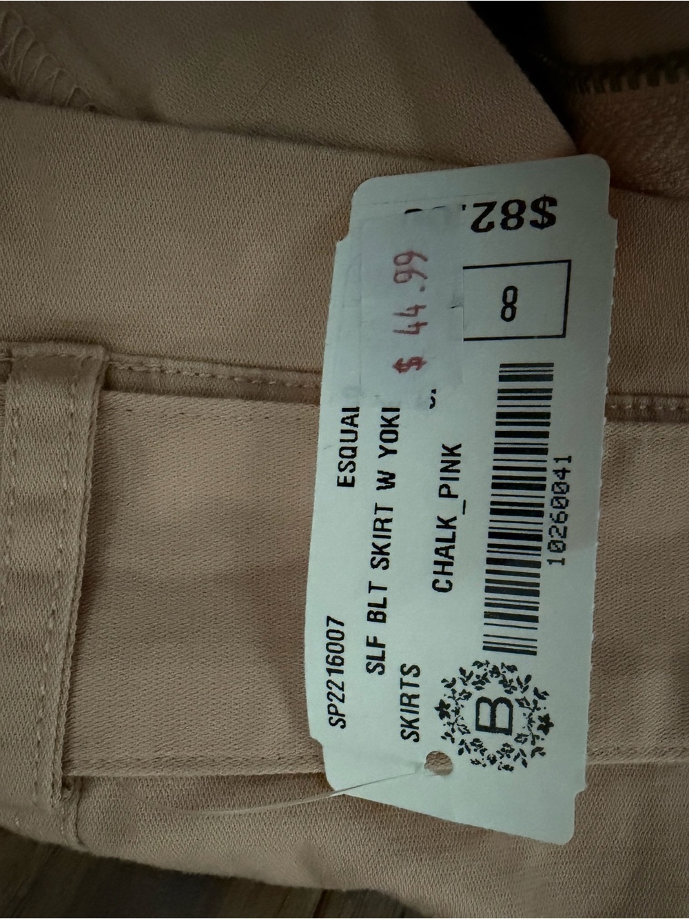 ESQUALO Chalk Pink Women's Skirt